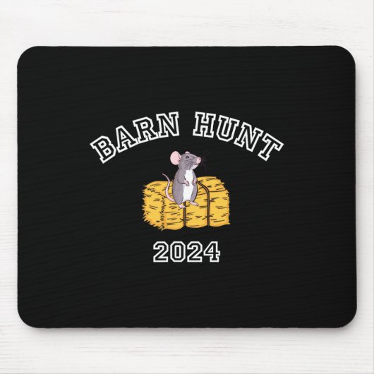 Byrn Hunt Lover - RN Hunt 2024 met Schattigee rat  Muismat (Voorkant)