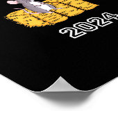 Byrn Hunt Lover - RN Hunt 2024 met Schattigee rat Poster (Hoek)