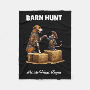 Byrn Hunt Lover - Schattigee Krijger Rat en Amerik Fleece Deken