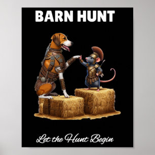 Byrn Hunt Lover - Schattigee Krijger Rat en Amerik Poster