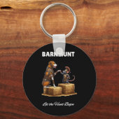 Byrn Hunt Lover - Schattigee Krijger Rat en Amerik Sleutelhanger (Voorkant)