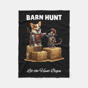 Byrn Hunt Lover - Schattigee krijgerrat en Corgi D Fleece Deken