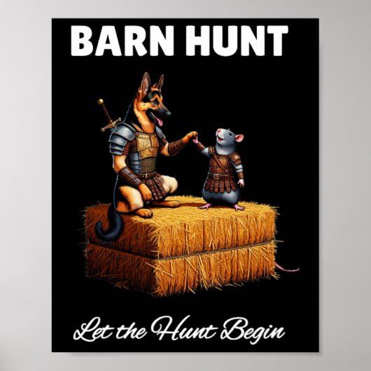 Byrn Hunt Lover - Schattigee krijgerrat en Duitse  Poster (Voorkant)