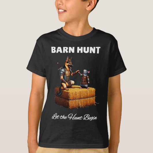 Byrn Hunt Lover - Schattigee krijgerrat en Duitse  T-shirt (Voorkant)