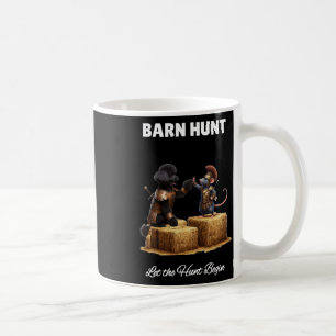 Byrn Hunt Lover - Schattigee krijgerrat en zwarte Koffiemok