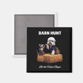 Byrn Hunt Lover - Schattigee Rat en Dandie Dinmont Magneet (Voorkant / Achterkant)