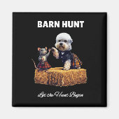 Byrn Hunt Lover - Schattigee Rat en Dandie Dinmont Magneet (Voorkant)