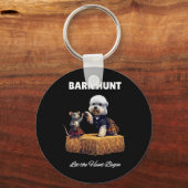 Byrn Hunt Lover - Schattigee Rat en Dandie Dinmont Sleutelhanger (Voorkant)