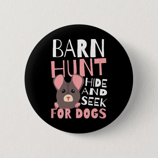 Byrn Hunt Verbergen en zoeken Ontwerp Rn Hunt Ronde Button 5,7 Cm (Voorkant)