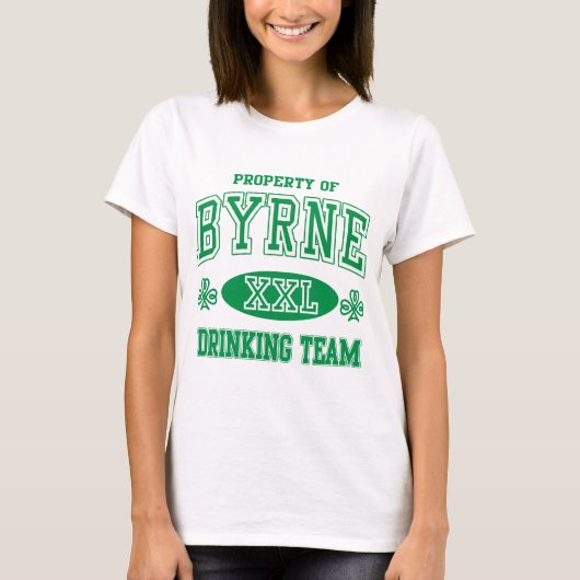 Byrne Irish Drink Team T-shirt (Voorkant)