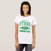 Byrne Irish Drink Team T-shirt (Voorkant volledig)