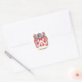 Byrne Wapen (Familie Crest) Ronde Sticker (Envelop)