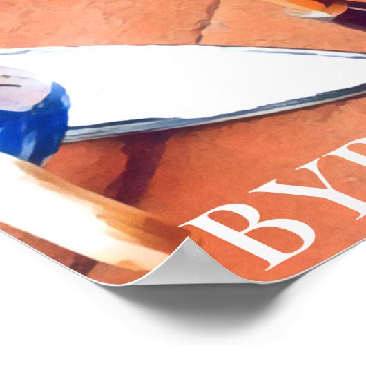 Byron Bay Australia quirky vintage Poster (Hoek)