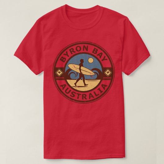 Byron Bay Australië 3 T-shirt (Design voorkant)