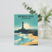 Byron Bay Australië Beach Lighthouse Briefkaart (Staand voorkant)