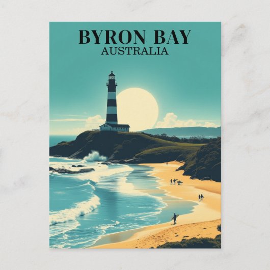 Byron Bay Australië Beach Lighthouse Briefkaart (Voorkant)