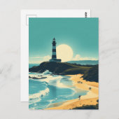 Byron Bay Australië  Beach Lighthouse Briefkaart (Voorkant / Achterkant)