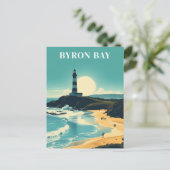 Byron Bay Australië Beach Lighthouse Briefkaart (Staand voorkant)