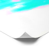 Byron Bay Australië hipster palm vintage Poster (Hoek)