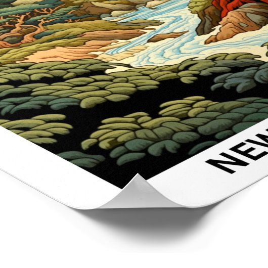 Byron Bay Australië Reisposter Poster (Hoek)