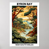 Byron Bay Australië Reisposter Poster (Voorkant)