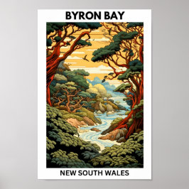 Byron Bay Australië Reisposter Poster