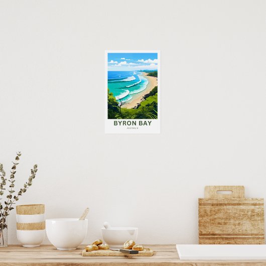 Byron Bay Australië Reisprint Poster (Keuken)