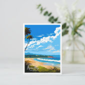 Byron Bay Australië Reizen Illustratie Briefkaart (Staand voorkant)