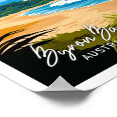 Byron Bay Australië Reizen Illustratie Poster (Hoek)