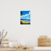 Byron Bay Australië Reizen Illustratie Poster (Keuken)