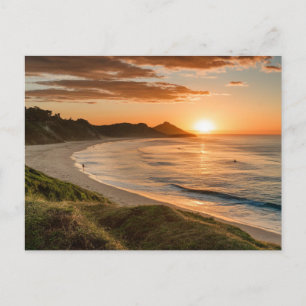 Byron Bay Beach Golden Hour Australië Briefkaart