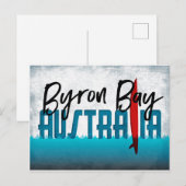 Byron Bay Briefkaart Australië Surfboard (Voorkant / Achterkant)