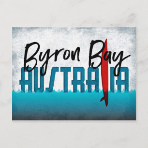 Byron Bay Briefkaart Australië Surfboard