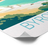 Byron Bay Coastal Travel Poster (Hoek)