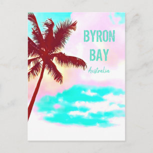 Byron bay Hippie palmboom Australië Briefkaart