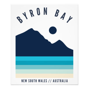 Byron Bay Nieuw Zuid-Wales Australië Retro Vintage Foto Afdruk
