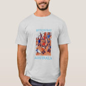 Byron Bay schattige kustplaats Australië reizen T-shirt (Voorkant)