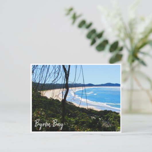 byron bay strand australia briefkaart (Staand voorkant)