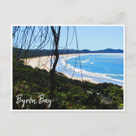 byron bay strand australia briefkaart (Voorkant)