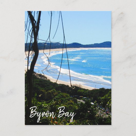 byron bay strandblauw briefkaart (Voorkant)