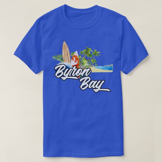 Byron Bay-surf T-shirt (Design voorkant)