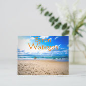 Byron Bay Wategos Beach Surf Briefkaart (Staand voorkant)