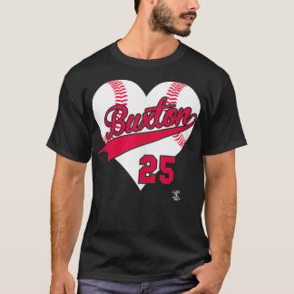 Byron Buton Baseball Heart Gameday T-shirt