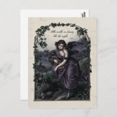 Byron "Ze loopt in het Victoriaans Briefkaart van (Voorkant / Achterkant)