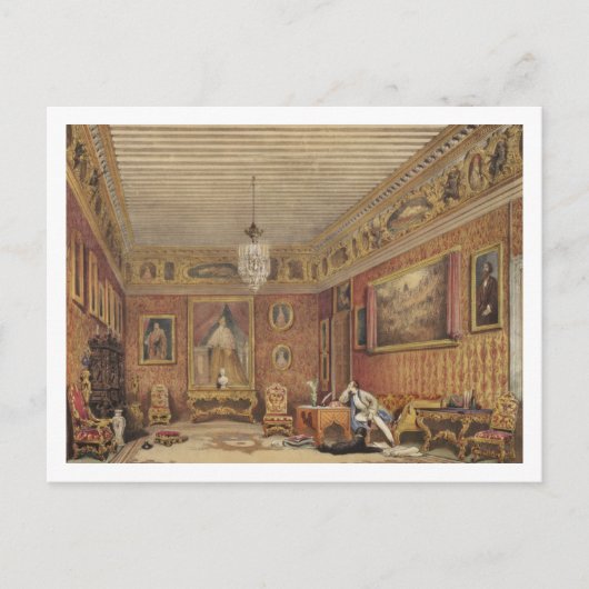 Byron's Room in Palazzo Mocenigo, Venetië (m/v op Briefkaart (Voorkant)