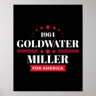 Byrry Goldwater-shirt Republikeinse 1964 Campagne  Poster