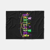 Byrtender Mardi Gras Kleurrijke Kostuumparades Pro Fleece Deken (Voorkant (Horizontaal))