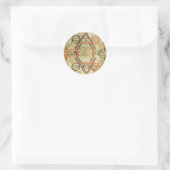 Byrthferth's Enchiridion en de Computus Ronde Sticker (Tas)