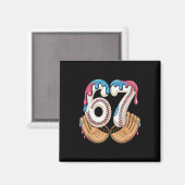 Bysebyll 67 - Ijsdruppel 67 Meme Grappige Speler Magneet (Voorkant / Achterkant)