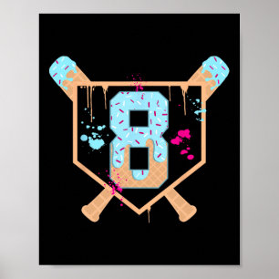Bysebyll 8 jaar oude ijsdruppel 8e verjaardag Bo Poster